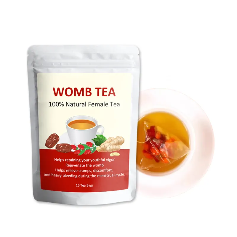 Private Label Organic Blood Support Blend Red Dates Goji Ginger Beauty Womb Warm Tea