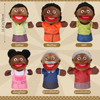 Marionnette à main en peluche anime personnalisée, douce et rembourrée, avec rembourrage en coton PP, peluche super douce pour enfants - Emballage en sac OPP