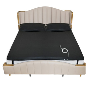 Matras tempat tidur Drop Shipping, menyesuaikan Grounding konduktif, kasur kulit PU hitam 68*132cm, perlindungan radiasi EMF ESD bersirkulasi - Product Image 1