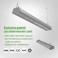Lampe d'éclairage industriel Commercial, Design exclusif, 140lm/w 50W 100W 150W 200W, luminaire linéaire à haute baie
