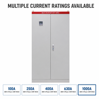 Ensemble complet de matériel électrique 1000A, 380V, triphasé, panneau de distribution d'alimentation principale pour les usines de transformation