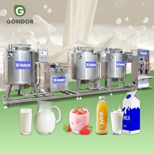 Yogur lácteo Leche de coco Fabricación griega Mini planta Pequeño equipo de proceso de ordeño Máquina Línea de producción - Product Image 1