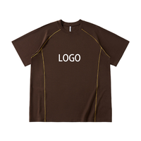 T-shirt de sport en modal contrastant, vente en gros directe d'usine, haute élasticité, respirant, séchage rapide, pour course en extérieur, unisexe