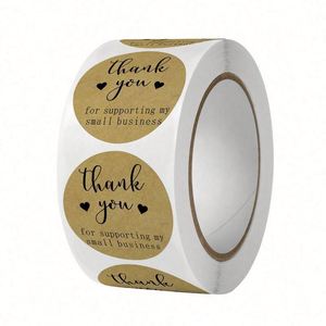 Autocollants ronds personnalisés en vinyle PVC holographique, résistants à l'huile, durables, adhésifs, imperméables, pour étiquettes cadeaux, 100 pièces - Product Image 4