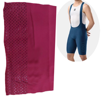 Tissu antidérapant en polyester pour vêtements de cyclisme, personnalisé avec revêtement en silicone imprimé pour shorts de vélo