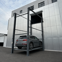 Système d'élévateur de véhicule vertical sur mesure CE Standard 5000 kg à 4 poteaux hydrauliques pour levage de voiture du sol au sol