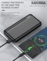KAKUSIGA Factory Direct Sales Banque d'alimentation de haute qualité 10000mAh Essential de voyage pour téléphones, utilisation en extérieur avec entrée Type-C/Micro