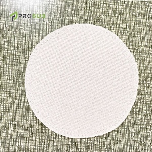 Prosub grosir 11*11cm sublimasi Linen Coaster sisi ganda cetak persegi bulat cangkir Mug Mat sublimasi Coaster kosong - Product Image 4