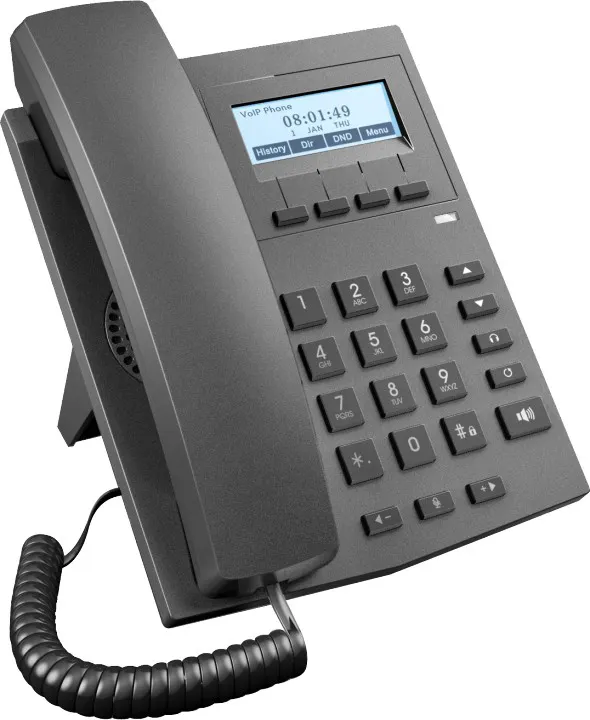 מכירה לוהטת X1 VOIP טלפון 2 קווי Sip Ip טלפון תמיכה 2 חשבונות sip בקומת כניסה Ip טלפון