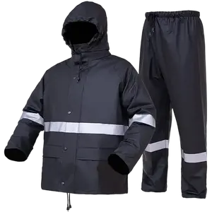 Imperméable de haute qualité ensemble moto corps complet imperméable manteau de pluie voiture électrique équitation à emporter réfléchissant fendu imperméable - Product Image 6