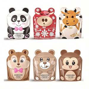 Sacs en Mylar BOPP personnalisés 3.5, mini pochette debout à fermeture éclair réutilisable découpée à l'emporte-pièce, mini emballage en plastique pour gelée de forme spéciale - Product Image 1