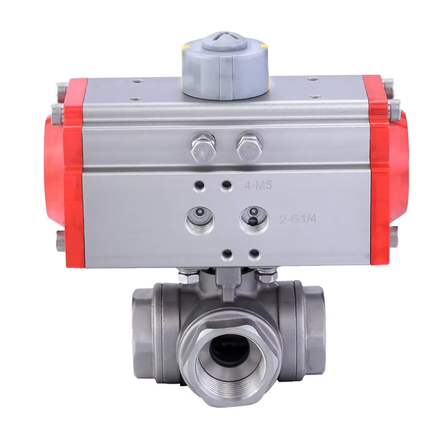 Double-Acting Pneumatic Valve Actuator for Pneumatic-OEM Customizable Precise Control