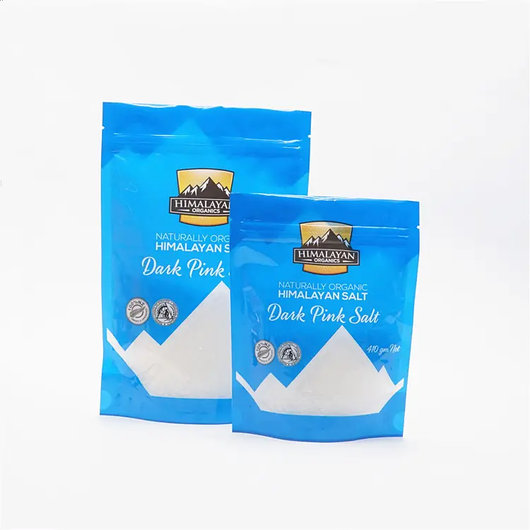 Stand Up Salt Packaging Bag Bolsas sacos de embalagem tempero Spice Custom Food Plastic Salt Packaging Bags Pouch