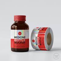 Étiquettes personnalisées imperméables pour bouteilles de compléments alimentaires, impression en rouleau, autocollantes, holographiques, laminées, pour vitamines et médicaments