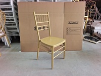 Chaises de banquet empilables, chaises de location pour fêtes, chaises Chiavari dorées, vente en gros