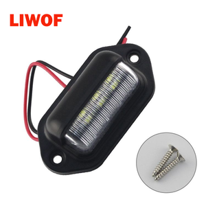 Lampe de <span class=keywords><strong>plaque</strong></span> d'<span class=keywords><strong>immatriculation</strong></span> arrière de remorque à haute luminosité 12V/24V <span class=keywords><strong>homologuée</strong></span> Emark, universelle, étanche, avec lentille en PC - Product Image 2