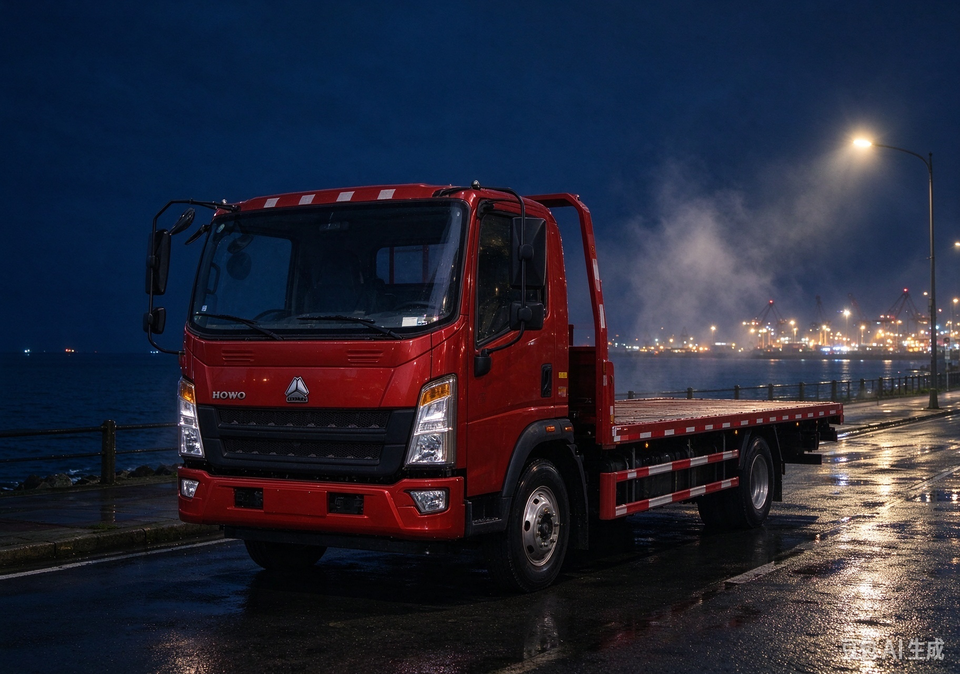 Sinotruk HOWO Commander Flatbed Transporter 148HP 4X2 Flatbed Cargo ...