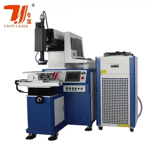 Mesin las Laser YAG otomatis 200W 400W, suku cadang logam otomatis harga pabrik