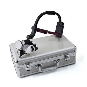 Set lengkap 2.5x/3.5x lampu depan gigi untuk dokter gigi dengan 5W lampu depan LED lampu pembesar medis lampu depan bedah nirkabel dengan 2 buah baterai - Product Image 1