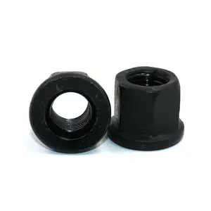 DIN6923 Black Oxide Hex Flange Nut M12 Hexagon Nut with Collar