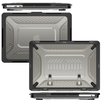 Pour Apple Macbook Air 13.6 2025 M4 Coque en plastique universelle avec support intégré à l'arrière
