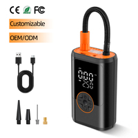 Compresseur d'air numérique sans fil intelligent et portable pour pneus de voiture, mini pompe de gonflage haute pression avec lumière d'urgence