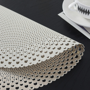 Sets <span class=keywords><strong>de</strong></span> table en PVC antidérapants et résistants à la chaleur <span class=keywords><strong>de</strong></span> haute qualité, plusieurs couleurs, vente en gros, pour mariages et décorations - Product Image 4