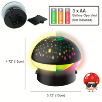 Projecteur champignon Décoration de chambre à coucher Veilleuse Ciel étoilé Projecteur clair de lune Noël Halloween Cadeau de Pâques