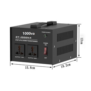2000Va Copper Travel Adapter 110V-220V Power Transformer 50Hz Frequency 60Hz Input <b>Voltage</b> <b>Converter</b> Instrument Convenient Step - Product Image 1
