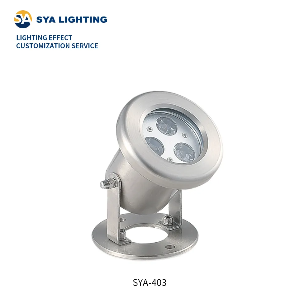 SYA-403 الابتكارات الجديدة الإضاءة للميادين الساخنة حديقة تسلية rgbw spotlights LED حوض سباحة تحت الماء الخفيفة