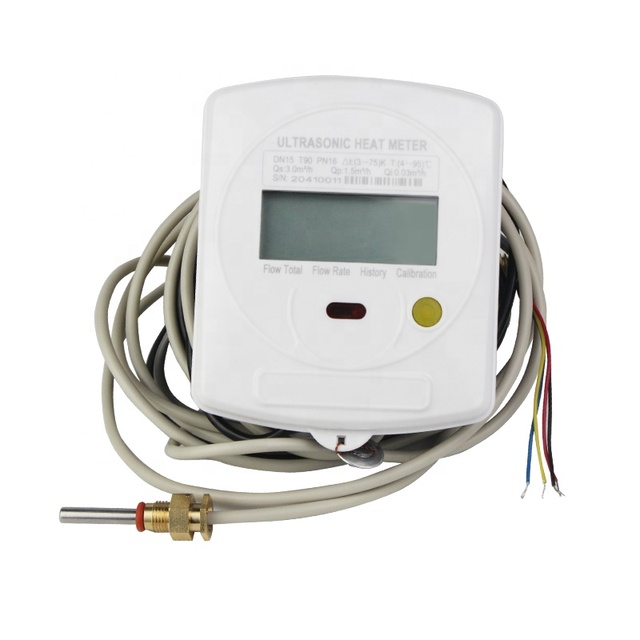 Wireless Mbus Flow Clamp Ultrasonic Heat Meter Modbus Dn32 Rs485 Brass IP68 OEM