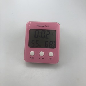 ThermoClock Lcd Digital Thermometer Hygrometer Clock With Backlight For Indoor Use - Product Image 2