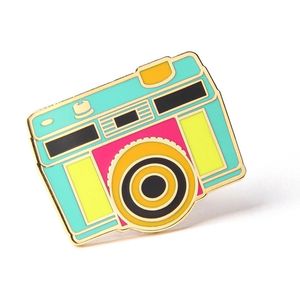 Trung Quốc Nhà máy ngay lập tức Neon máy ảnh máy ảnh giá rẻ tùy chỉnh vàng kim loại cứng men Chân Bướm ly hợp tập tin đính kèm chân cho túi - Product Image 3