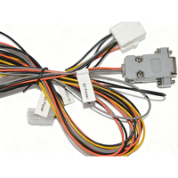 Cable Electrónico Personalizado DB9 RS232 RS485 de PVC con Conductor de Cobre Estañado 20AWG, Paso de 4.2mm, Conector Hembra y Arnés de Cables