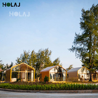 Villa mobile de luxe en aluminium modulaire robuste, préfabriquée, pour hôtels, tentes, chambres, salons, idéale pour les centres de villégiature