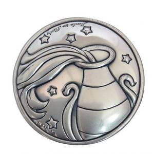 BLAZON ZODIAC AQUARIUS Pendentif et breloque raffinés de 30 mm - Product Image 1
