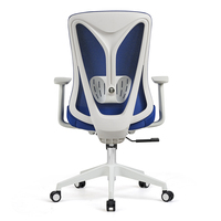 Chaise de bureau pivotante exécutive moderne, neuve, confortable, avec support lombaire, appui-tête en tissu de qualité supérieure, idéale pour la maison et l'école