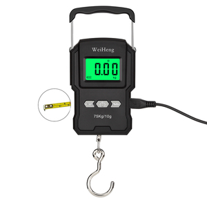 Balance de voyage numérique portable <span class=keywords><strong>rechargeable</strong></span> par <span class=keywords><strong>USB</strong></span> WH-A27 LED/LCD Capacité 75 kg 1g ABS OEM Personnalisable pour usage personnel - Product Image 1