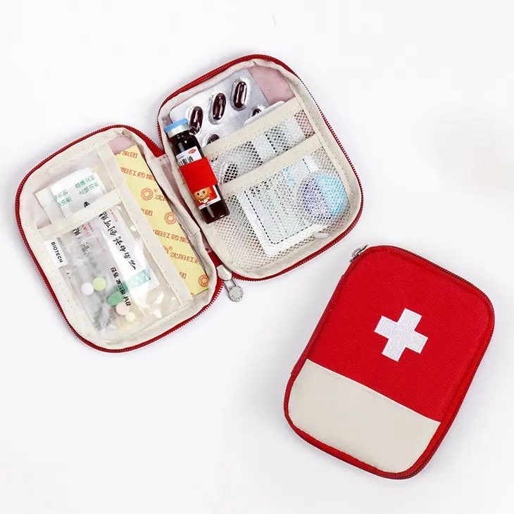 Colorful customized fabric carry case for small electronic products,medicine storage bag,first aid kit bag in stock