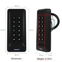 Lector de Control de Acceso RFID con Tarjeta de Proximidad EM4100 MF, con Interfaz Wiegand 26 34 y RS485, Lee Etiquetas de Identificación RF