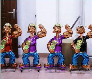 Usine Personnalisée <span class=keywords><strong>Pas</strong></span> <span class=keywords><strong>Cher</strong></span> Conception Résine Bureau Décoration <span class=keywords><strong>Pop</strong></span> Art Statue Sculpture - Product Image 1