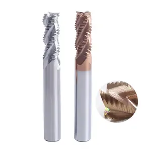 3/4 flute carbide roughing end mill for aluminum steel cutter 25mm carbide roughing endmill