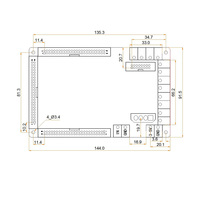 Carte de surveillance vidéo Novastar NOVA MON300 pour écran LED (couleurs bleu/noir/argent)