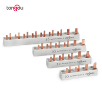TONGOU utilisation industrielle cuivre barre omnibus broche MCB connecteur disjoncteur combinateur connexion boîte de Distribution barre omnibus combinateur