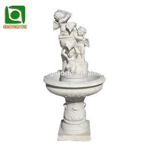 Décoration de <span class=keywords><strong>jardin</strong></span> en marbre naturel sculptant une petite <span class=keywords><strong>fontaine</strong></span> d'eau <span class=keywords><strong>avec</strong></span> une statue de chérubin - Product Image 5