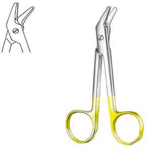 Tijeras de corte de alambre de acero inoxidable médico de alto grado de metal sólido tijera de operación de oro TC - Product Image 3