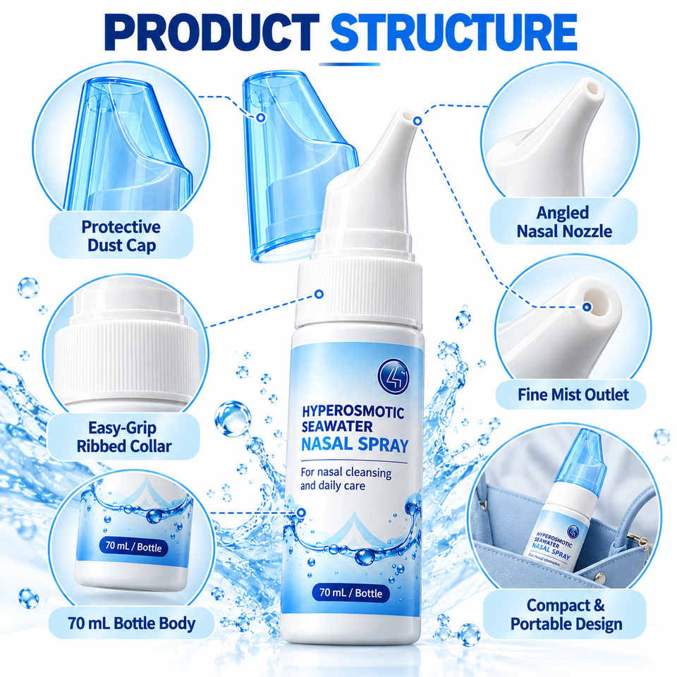 Factory Direct Hypertonic Seawater Nasal Spray Nasal Saline Solution ...