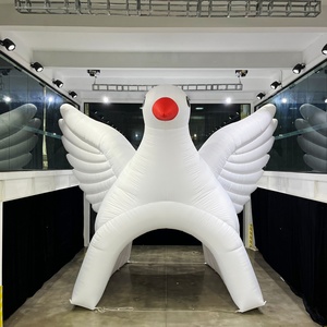 <span class=keywords><strong>Tente</strong></span> <span class=keywords><strong>tunnel</strong></span> gonflable d'extérieur blanche économique avec souffleur, éclairage LED, imperméable et durable pour la location, les événements sportifs et la publicité - Product Image 1