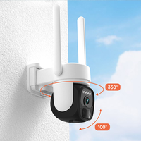 Caméra de sécurité solaire OiKay 5W 4G avec batterie rechargeable, extérieure, 2K 3MP, audio bidirectionnel, enregistrement en boucle sur le cloud 24h/24