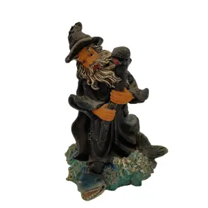 Figuras <span class=keywords><strong>de</strong></span> Brujas, Estatua <span class=keywords><strong>de</strong></span> Mago y Adorno <span class=keywords><strong>de</strong></span> Hada Gótica, Regalos <span class=keywords><strong>de</strong></span> Resina Personalizados, Animal Artificial para Decoración del Hogar Wicca y Halloween - Product Image 5